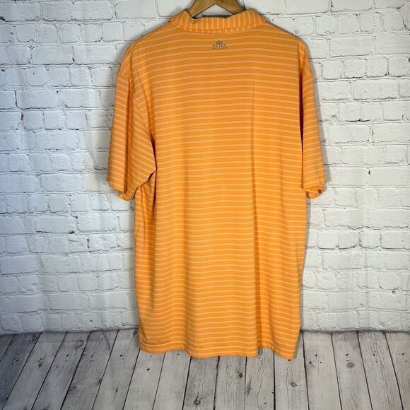 Peter Millar Summer Comfort Orange Striped Polo size XL Killarney Golf Club - Picture 6 of 7